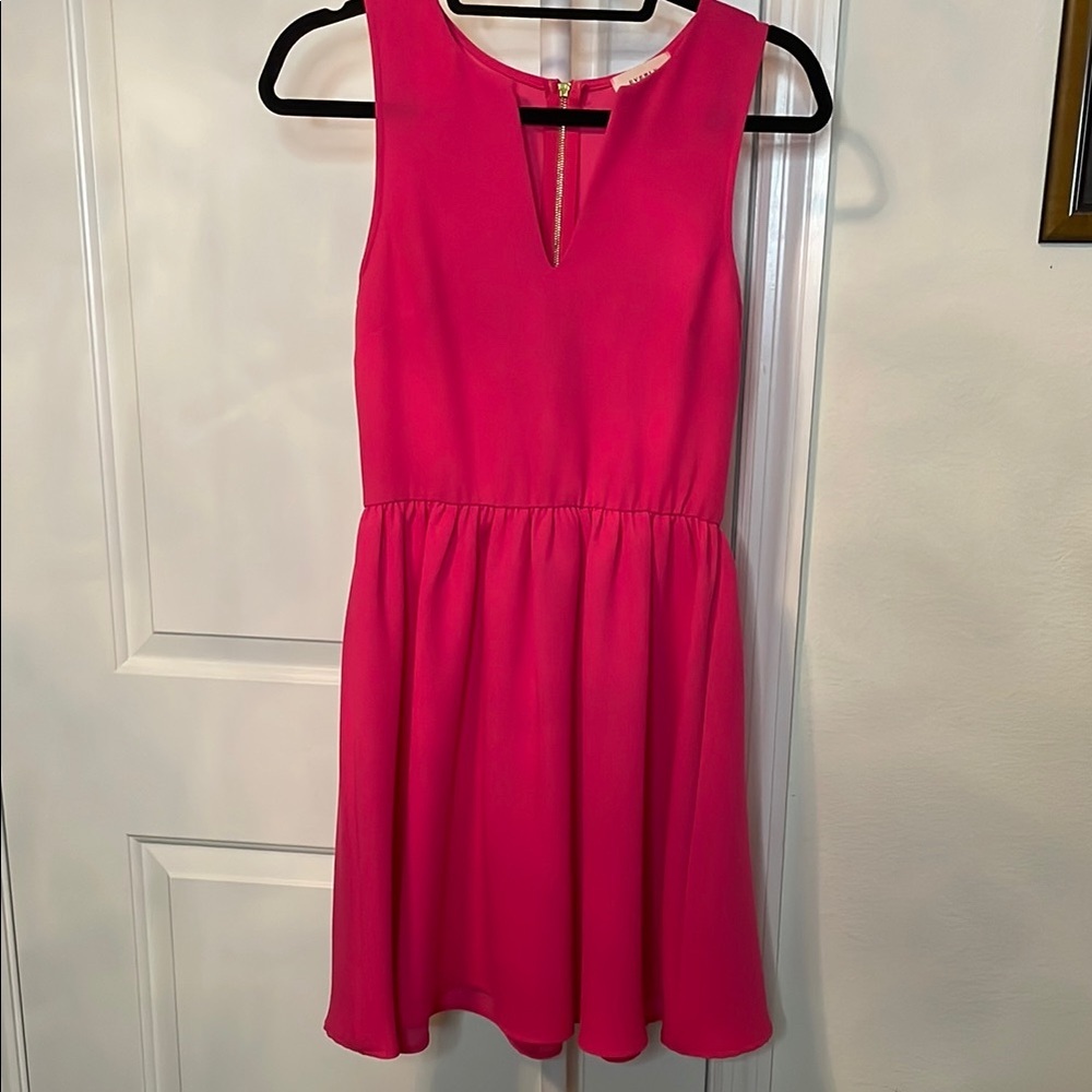 Everly by Anthropologie Pink Skater Dress NWOT